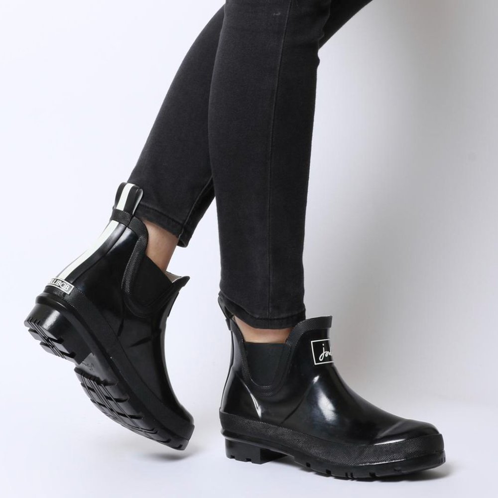 Joules Wellibob Black Rain Boots